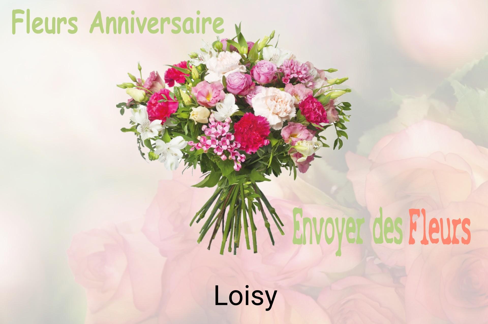 Bouquet de fleurs d’anniversaire livré à Loisy